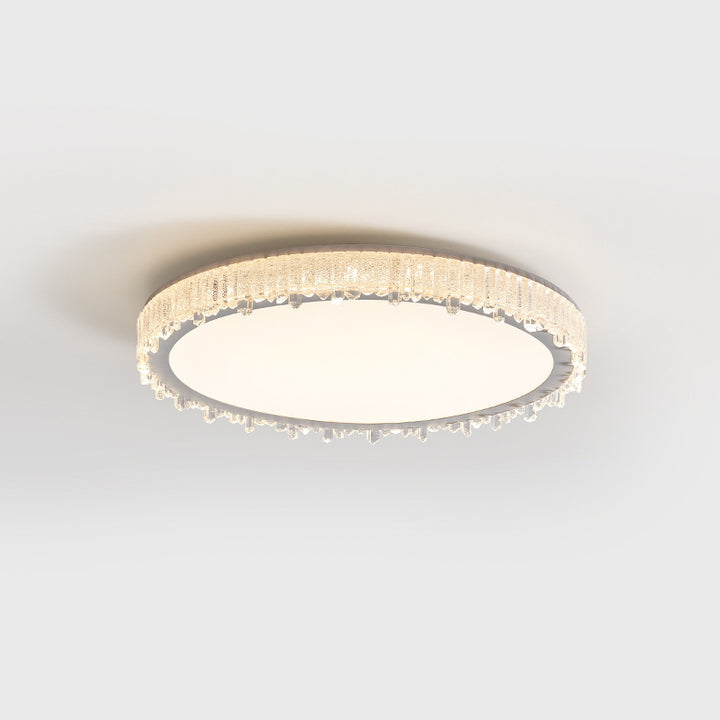 Moderne luxuriöse runde Eiszapfenform Eisen Acryl LED Deckenleuchte für Schlafzimmer 