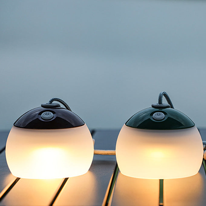 Moderne minimalistische wiederaufladbare Globus-LED-Außenleuchte aus Kunststoff für den Außenbereich 