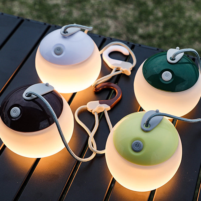 Moderne minimalistische wiederaufladbare Globus-LED-Außenleuchte aus Kunststoff für den Außenbereich 