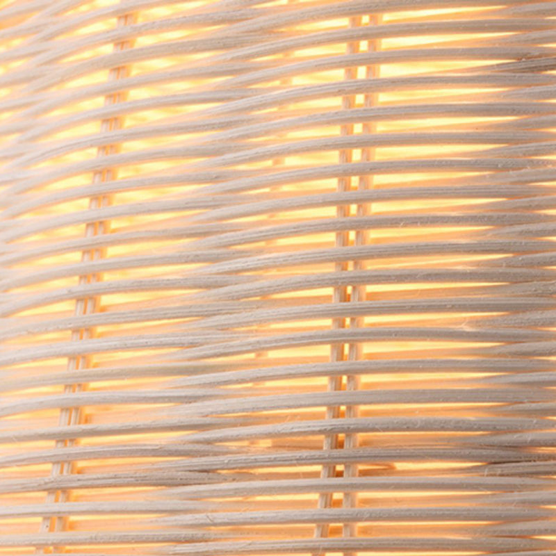 Forme de verre à vin chinois traditionnel en bambou 1-lumière suspension pour salon 