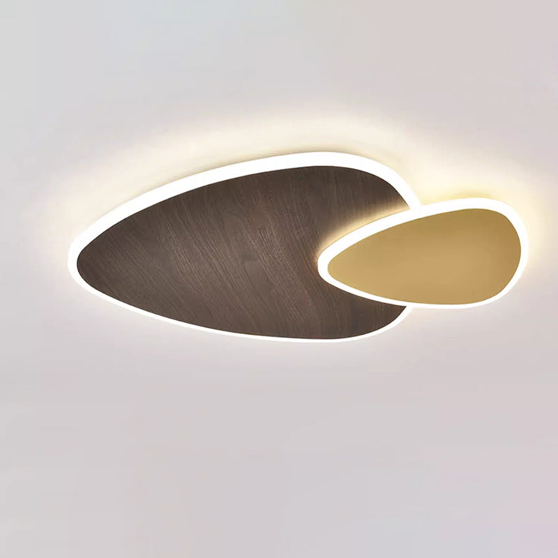 Modern Minimalist Triangle Hardware Acrylic LED Flush Mount Ceiling Light For Living Room