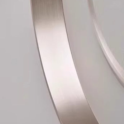 Luz de techo LED empotrada de círculo concéntrico minimalista moderno de hierro, aluminio y acrílico para dormitorio 