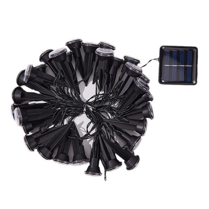 Lumière extérieure moderne minimaliste étanche solaire ronde en acier inoxydable et plastique LED à piquet pour jardin 