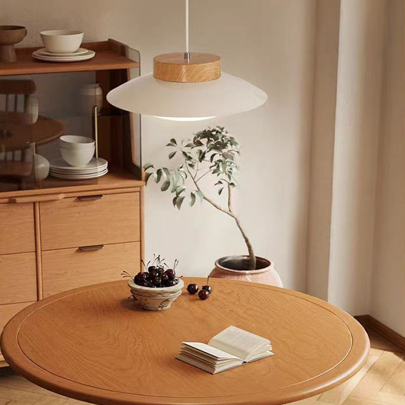 Moderne minimalistische runde ovale Eisen-Acryl-LED-Pendelleuchte für das Wohnzimmer 