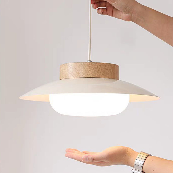 Moderne minimalistische runde ovale Eisen-Acryl-LED-Pendelleuchte für das Wohnzimmer 