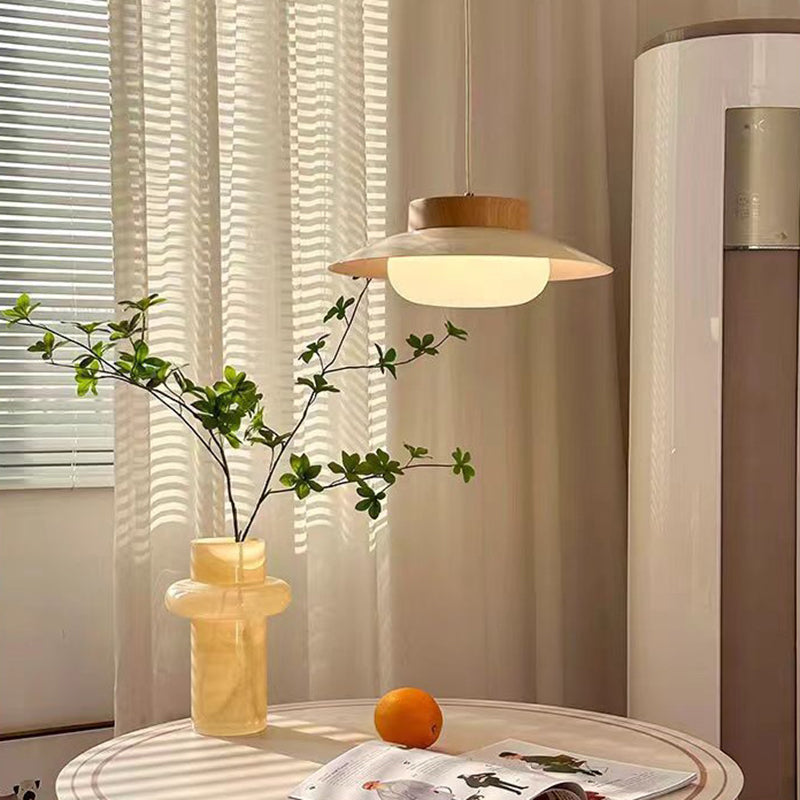 Moderne minimalistische runde ovale Eisen-Acryl-LED-Pendelleuchte für das Wohnzimmer 