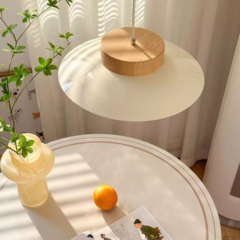 Moderne minimalistische runde ovale Eisen-Acryl-LED-Pendelleuchte für das Wohnzimmer 