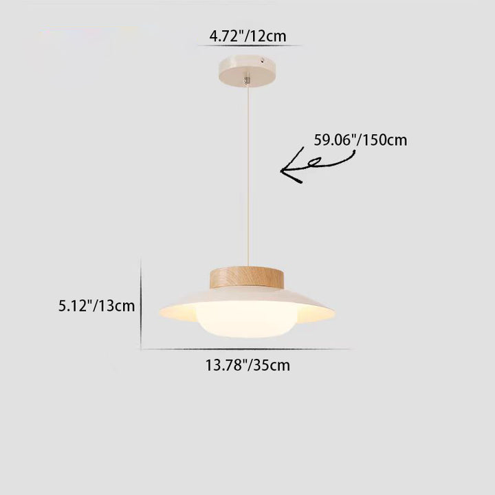 Moderne minimalistische runde ovale Eisen-Acryl-LED-Pendelleuchte für das Wohnzimmer 