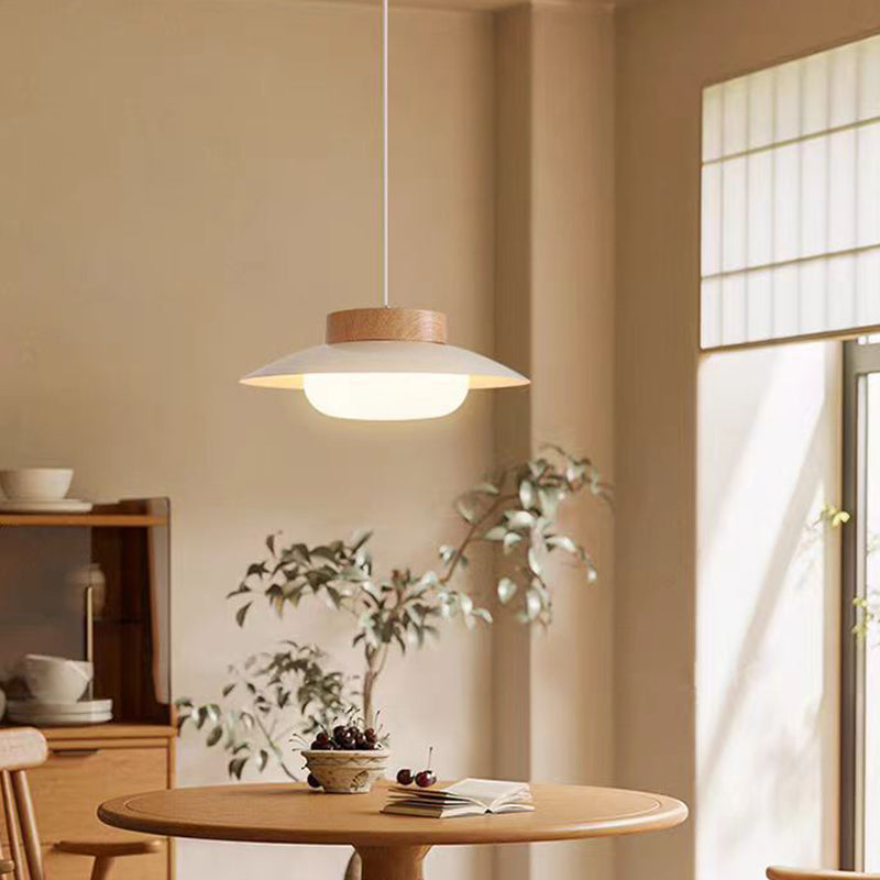 Moderne minimalistische runde ovale Eisen-Acryl-LED-Pendelleuchte für das Wohnzimmer 