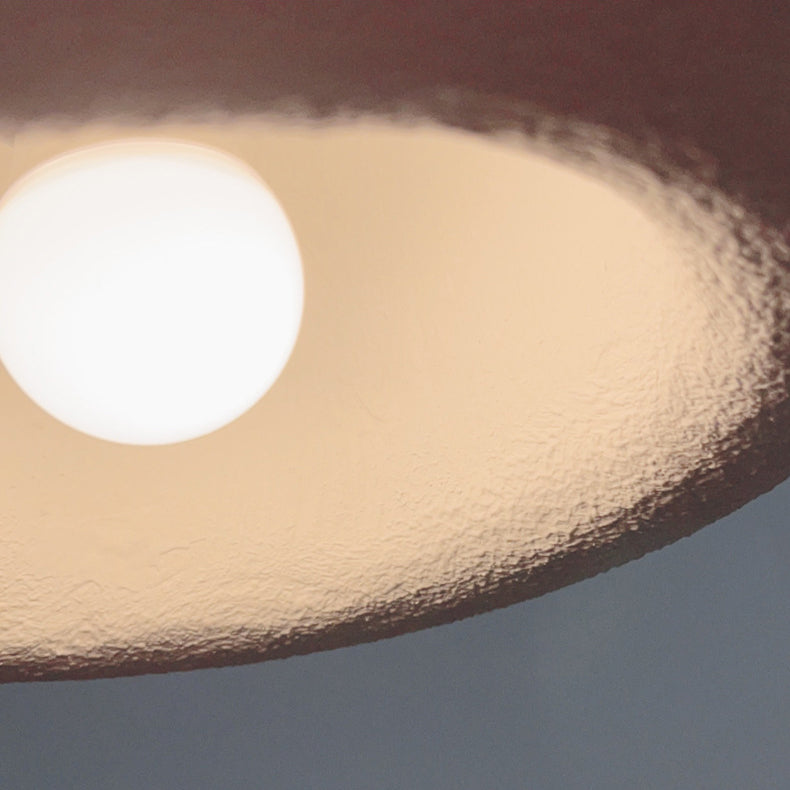 Cylindre minimaliste moderne Dôme en polystyrène haute densité Suspension 1 lumière pour chambre 