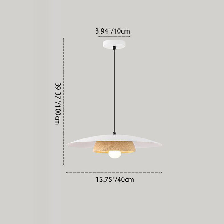 Zeitgenössische nordische runde Schalenform Eisen 1-Licht Pendelleuchte für Wohnzimmer 