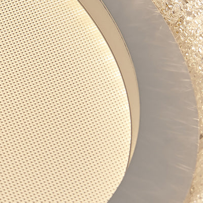 Luz de techo LED de montaje empotrado de acrílico con encaje redondo minimalista moderno para dormitorio 