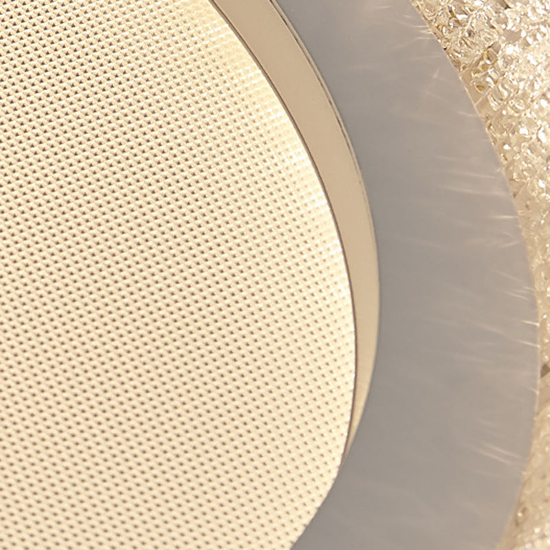 Luz de techo LED de montaje empotrado de acrílico con encaje redondo minimalista moderno para dormitorio 