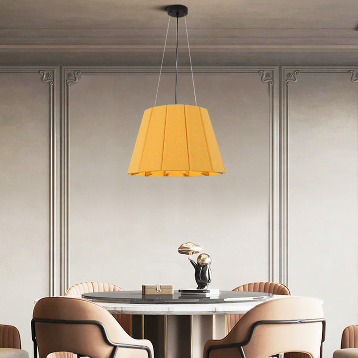 Zeitgenössische nordische runde Eisenfilz 1-Licht Pendelleuchte für das Wohnzimmer 
