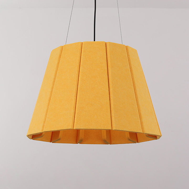 Zeitgenössische nordische runde Eisenfilz 1-Licht Pendelleuchte für das Wohnzimmer 