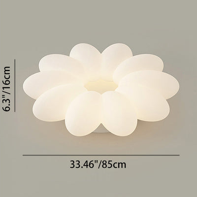 Luz de techo LED empotrada con pantalla acrílica y hardware floral minimalista moderno para dormitorio 