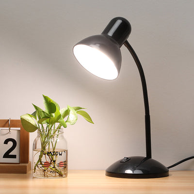 Moderne minimalistische runde Hornform Eisen 1-Licht Tischlampe für das Schlafzimmer 