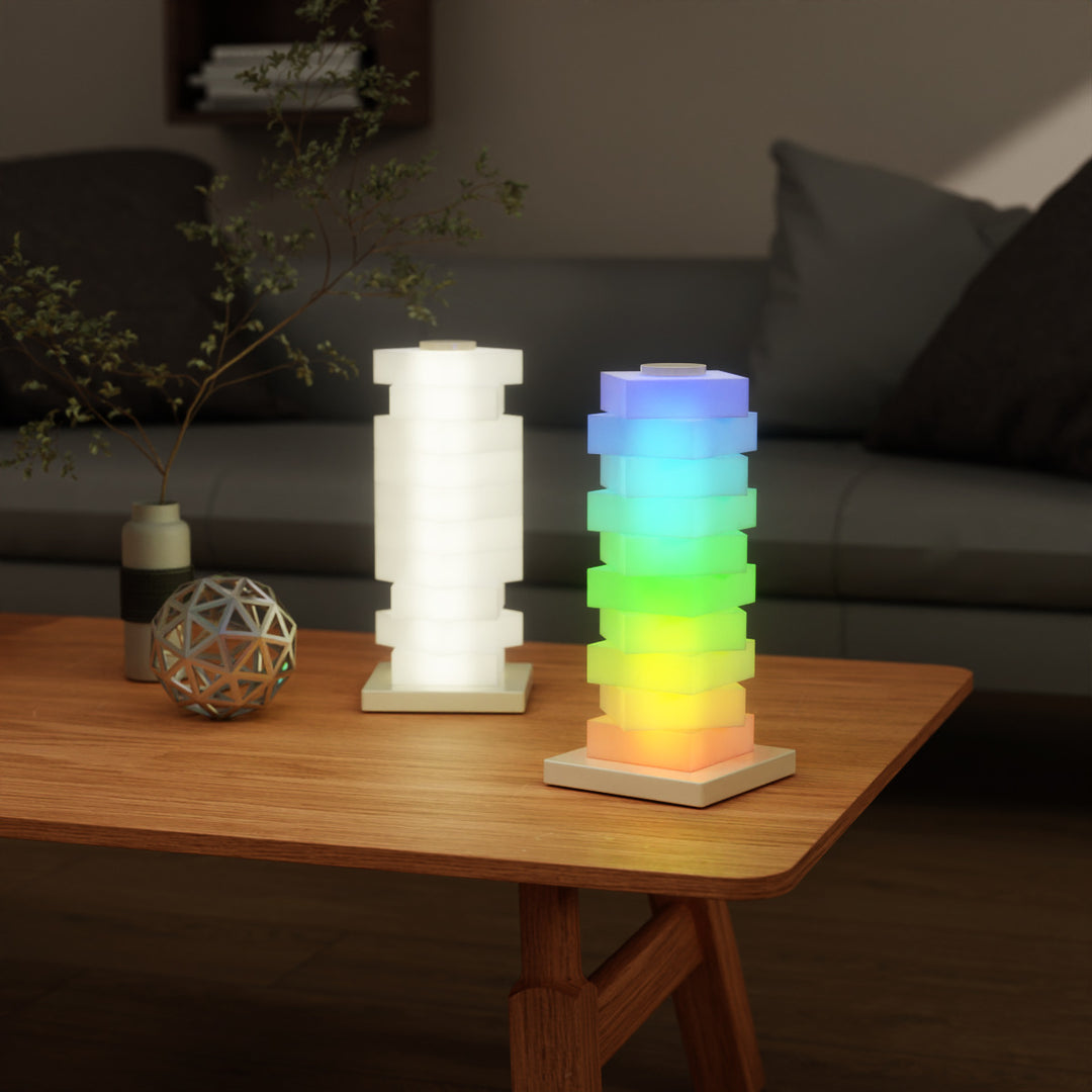 Zeitgenössische kreative Puzzle-Rechteckige PVC LED Tischlampe für das Schlafzimmer 