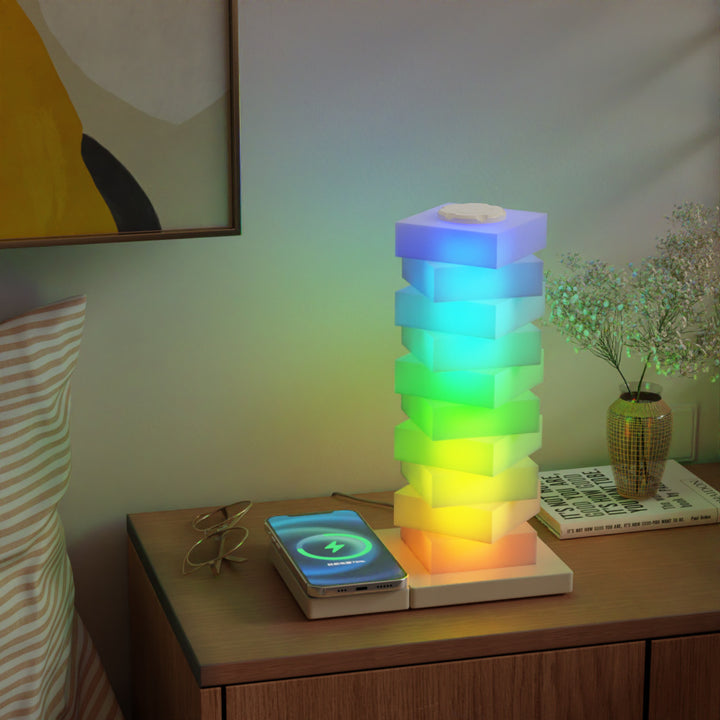 Zeitgenössische kreative Puzzle-Rechteckige PVC LED Tischlampe für das Schlafzimmer 