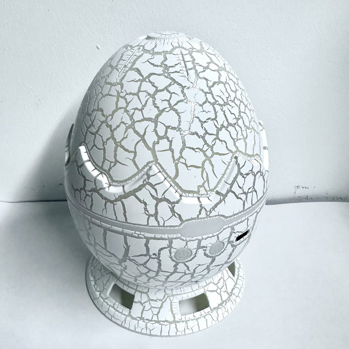 Moderne Art Deco Crackle Dinosaurier-Ei-Projektor ABS LED Tischlampe für das Schlafzimmer 