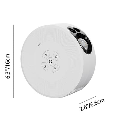Zeitgenössische kreative runde Projektion Vollstern ABS LED Tischlampe für das Schlafzimmer 