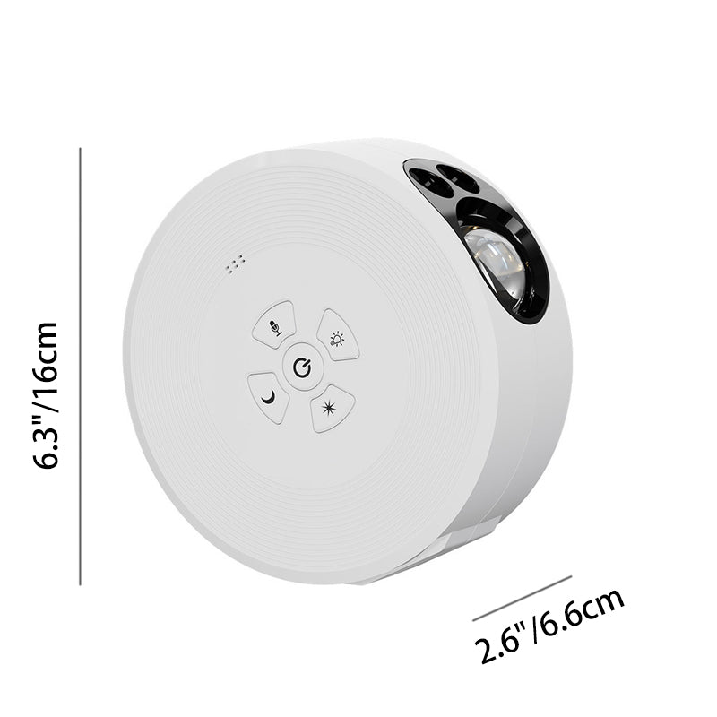 Zeitgenössische kreative runde Projektion Vollstern ABS LED Tischlampe für das Schlafzimmer 