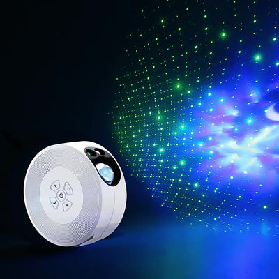 Zeitgenössische kreative runde Projektion Vollstern ABS LED Tischlampe für das Schlafzimmer 