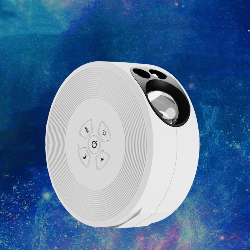 Zeitgenössische kreative runde Projektion Vollstern ABS LED Tischlampe für das Schlafzimmer 