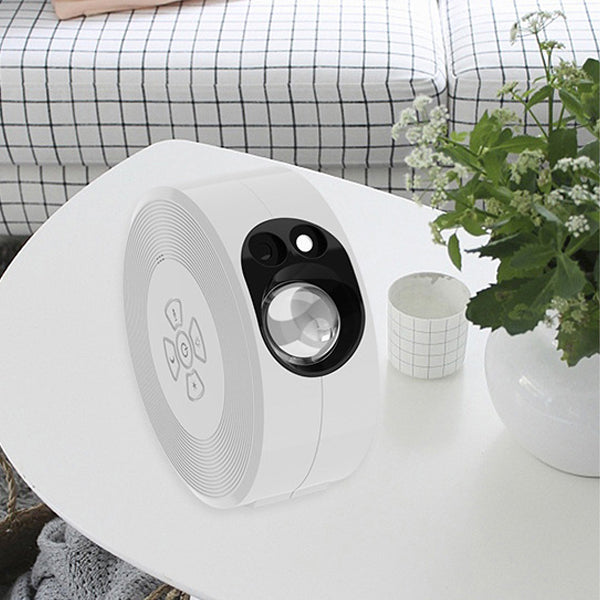 Zeitgenössische kreative runde Projektion Vollstern ABS LED Tischlampe für das Schlafzimmer 