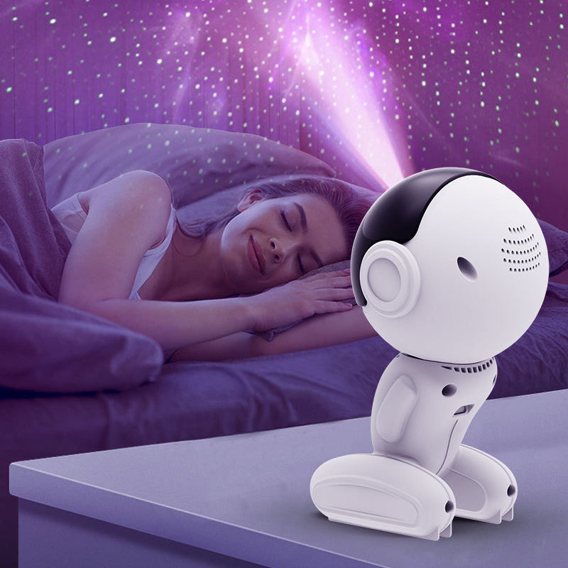 Zeitgenössische kreative Raumroboterprojektion ABS LED Tischlampe für das Schlafzimmer 