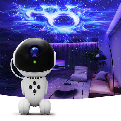 Zeitgenössische kreative Raumroboterprojektion ABS LED Tischlampe für das Schlafzimmer 