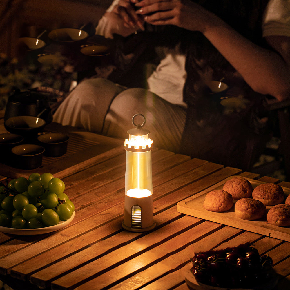 Forme de phare cylindrique créative contemporaine en ABS PC FPC LED pour jardin 