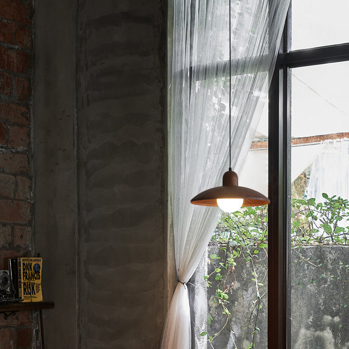 Traditionelle japanische runde Globus-Eisen-Glas 1-Licht Pendelleuchte für Wohnzimmer 
