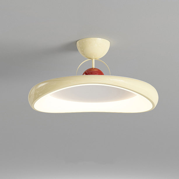Moderne minimalistische unregelmäßige Scheibe Eisen Acrylschirm LED-Halbeinbau-Deckenleuchte für das Wohnzimmer 