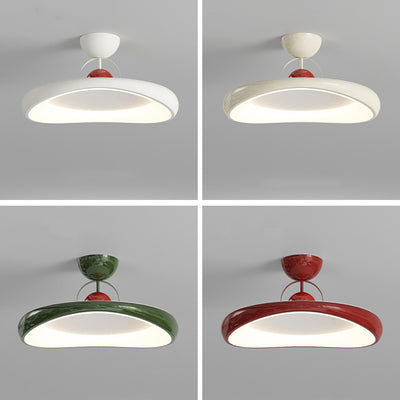 Moderne minimalistische unregelmäßige Scheibe Eisen Acrylschirm LED-Halbeinbau-Deckenleuchte für das Wohnzimmer 