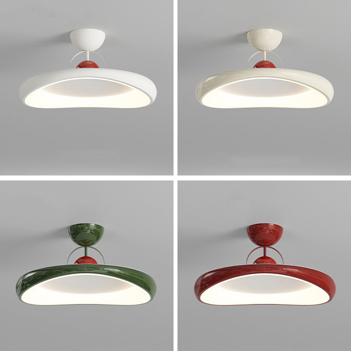 Moderne minimalistische unregelmäßige Scheibe Eisen Acrylschirm LED-Halbeinbau-Deckenleuchte für das Wohnzimmer 