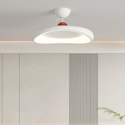 Moderne minimalistische unregelmäßige Scheibe Eisen Acrylschirm LED-Halbeinbau-Deckenleuchte für das Wohnzimmer 