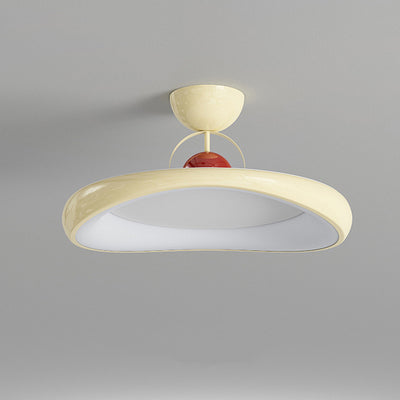 Moderne minimalistische unregelmäßige Scheibe Eisen Acrylschirm LED-Halbeinbau-Deckenleuchte für das Wohnzimmer 