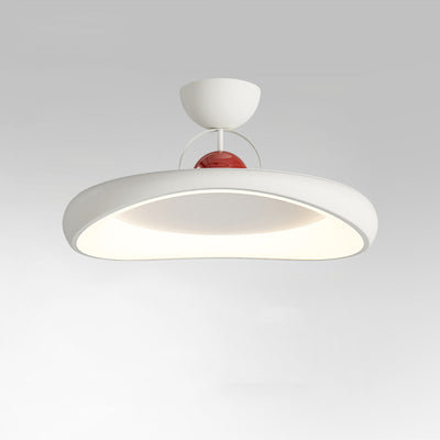 Moderne minimalistische unregelmäßige Scheibe Eisen Acrylschirm LED-Halbeinbau-Deckenleuchte für das Wohnzimmer 