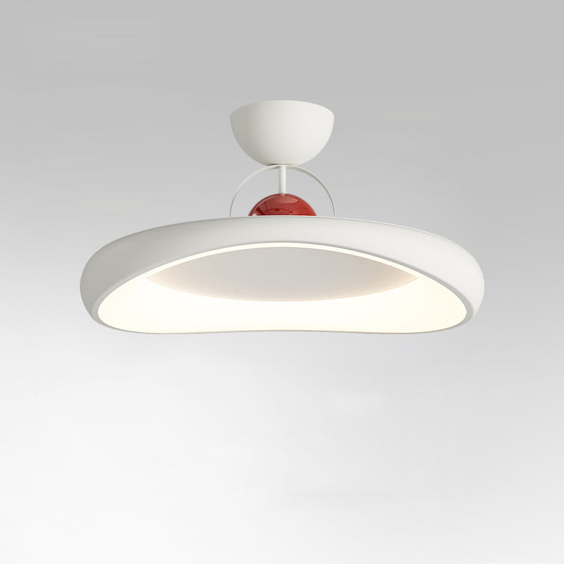 Moderne minimalistische unregelmäßige Scheibe Eisen Acrylschirm LED-Halbeinbau-Deckenleuchte für das Wohnzimmer 