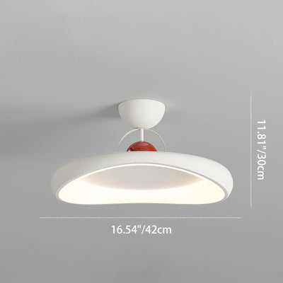 Moderne minimalistische unregelmäßige Scheibe Eisen Acrylschirm LED-Halbeinbau-Deckenleuchte für das Wohnzimmer 