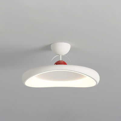 Moderne minimalistische unregelmäßige Scheibe Eisen Acrylschirm LED-Halbeinbau-Deckenleuchte für das Wohnzimmer 