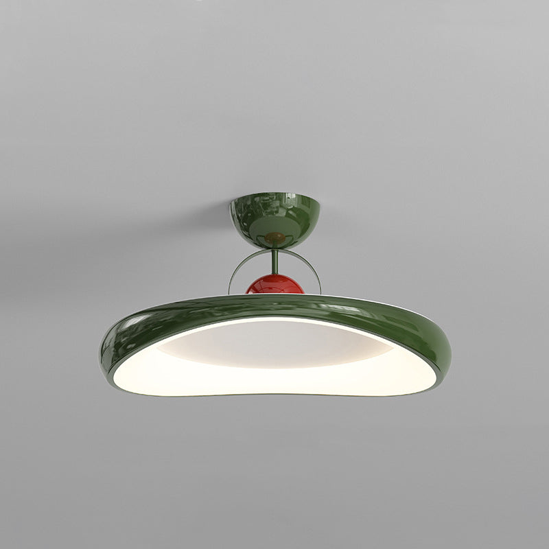Moderne minimalistische unregelmäßige Scheibe Eisen Acrylschirm LED-Halbeinbau-Deckenleuchte für das Wohnzimmer 