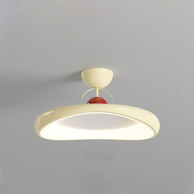 Moderne minimalistische unregelmäßige Scheibe Eisen Acrylschirm LED-Halbeinbau-Deckenleuchte für das Wohnzimmer 