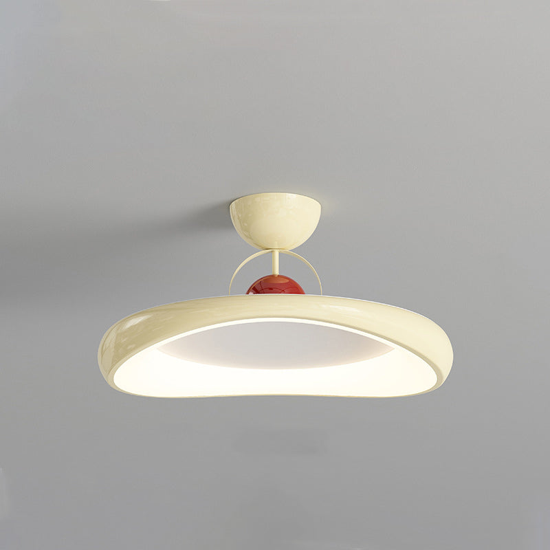 Moderne minimalistische unregelmäßige Scheibe Eisen Acrylschirm LED-Halbeinbau-Deckenleuchte für das Wohnzimmer 
