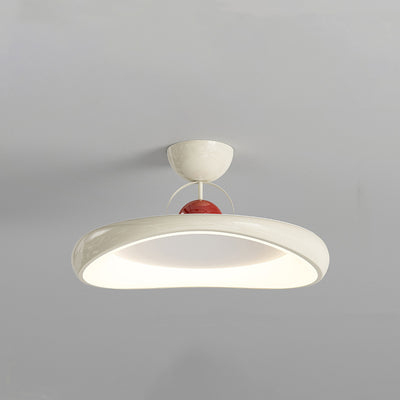 Moderne minimalistische unregelmäßige Scheibe Eisen Acrylschirm LED-Halbeinbau-Deckenleuchte für das Wohnzimmer 