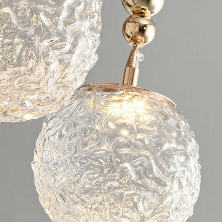 Zeitgenössische Nordische Ast Gebogene Stange Kugel Hardware Glas 4/7 Licht Semi-Flush-Montage Deckenleuchte Für Wohnzimmer 