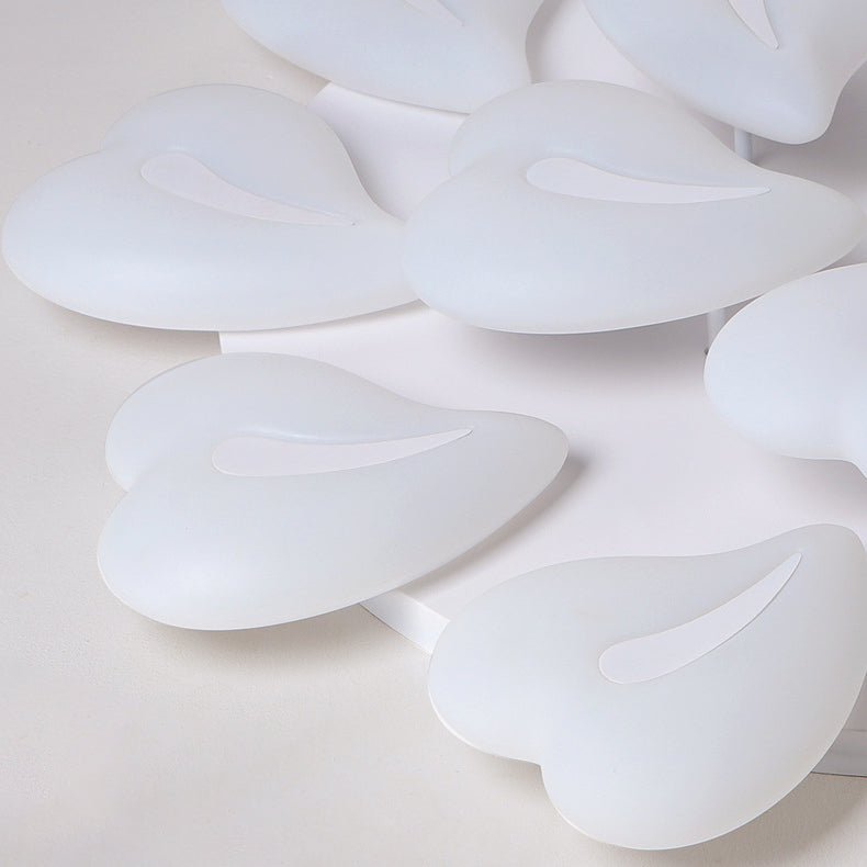 Lustre Plafonnier LED Semi-Encastré Moderne Minimaliste Cœur en Fer et Acrylique pour Salon 