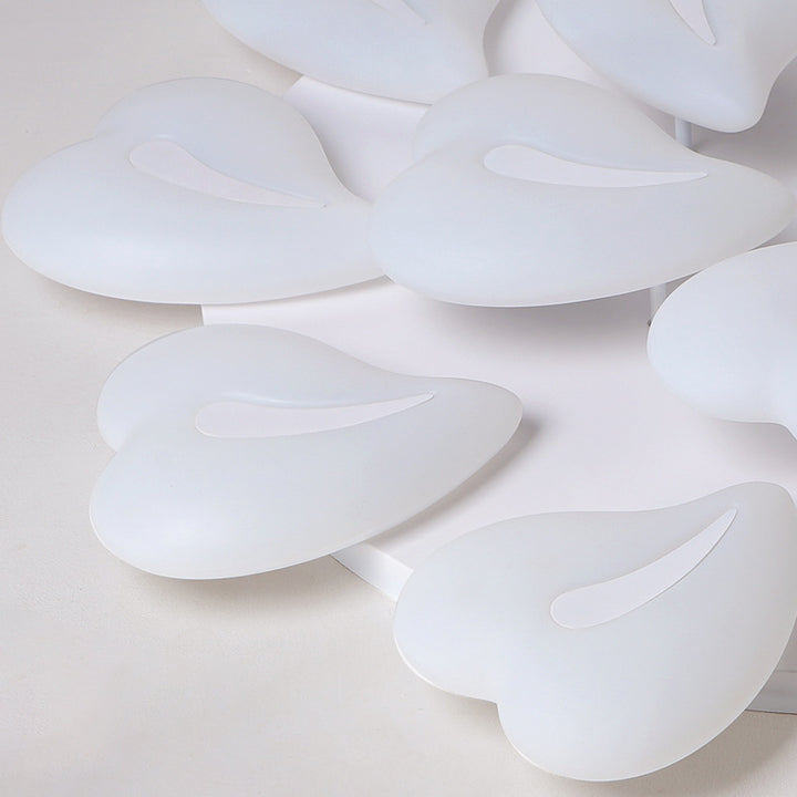 Lustre Plafonnier LED Semi-Encastré Moderne Minimaliste Cœur en Fer et Acrylique pour Salon 