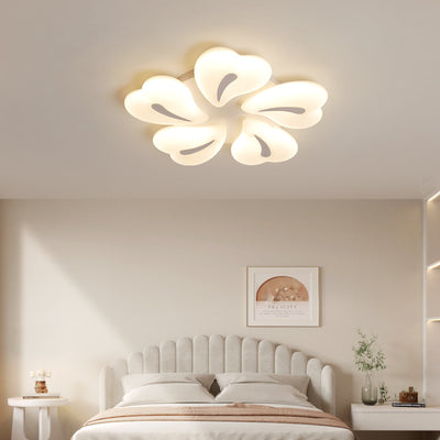 Moderne minimalistische Herz-Eisen-Acryl-Schirm LED-Deckenleuchte für das Wohnzimmer 